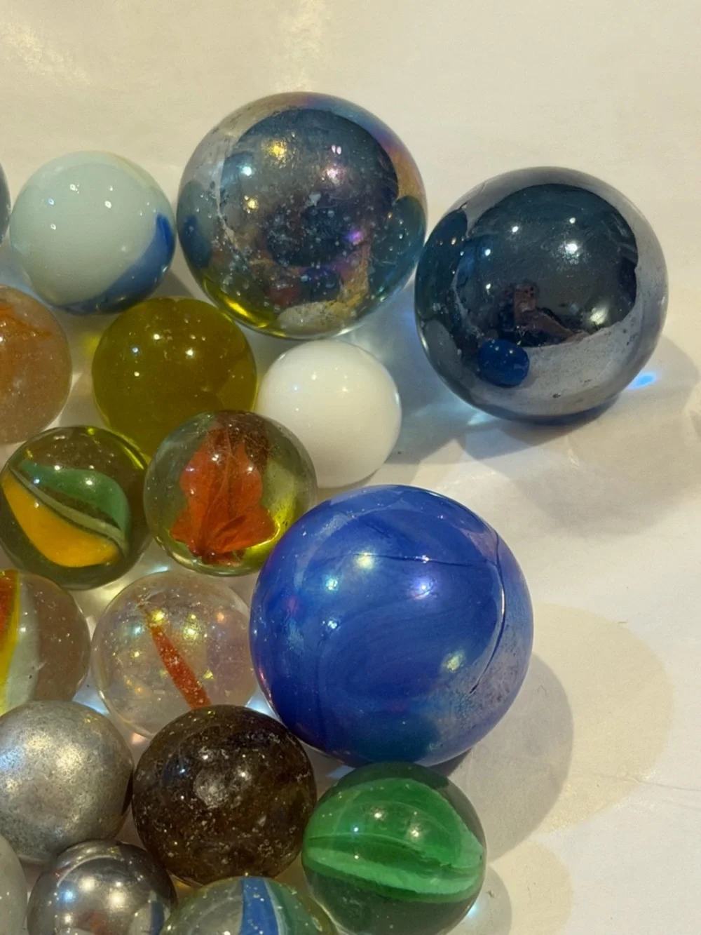 Vintage Glass Marbles Multi Color Collection & other